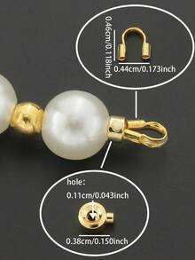 20-200pcs Jewelry Making Kit | Gold-Plated Flat Clasp, U-Shaped Hook, Bead Spacers, Metal Wire Connectors, Clasp Wrappers, Handmade Beaded Necklace - Multicolor - View 3