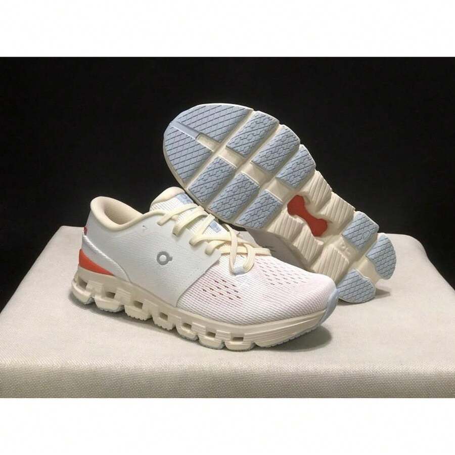 On Running Women Running Shoes - 白橙 - 查看 1