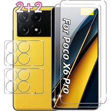 4pcs (2+2), Compatible With Xiaomi POCO M7/M7 Pro/M7 Ultra/F7/F7 Pro/F7Ultra/X6/X6 Pro/X7/F8 Pro/F8 Ultra/X8 Pro/X8 Pro Max Includes 2pcs High-Definition Transparent Screen Protectors + 2pcs Transparent Tempered Glass Lens Protectors, Screen Protector, Lens Protector, Device Protection, Fashion Design, Perfect Fit, Durable Glass, High-Quality Protective Film, Phone Screen Protector, Tempered Glass Protective Film, Phone Accessories User, Phone Care Kit, Thin Design, Smartphone Protective Film, Scratch-Resistant, Anti-Drop, Bubble-Free Tight Fit, Easy Installation - Clear - View 15
