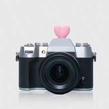 Cute Heart-Shaped Camera Lens Cover | Compatible With /Canon/Nikon | Camera Appearance Upgrade - Multicolor - View 4