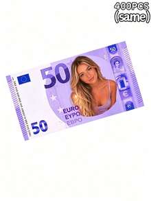1/50/100/200/300/400 Sheets, Customized 100 Euro Banknotes, For Back To School Promotion, Back To School Promotion Funds, Fake Money/Your Face Banknotes, Campus Queen, Vote For Me, Toy Money, Personalized Euro, Bachelor Party - Multicolor 2 - View 11