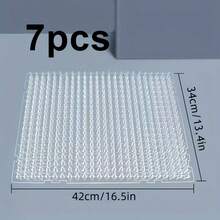 7pcs Transparent Cat Anti-Scratch Spiked Mats, Heavy Duty Plastic Pet Deterrent Mats, Suitable For Indoor/Outdoor Garden, Furniture And Plant Protection - one-size - View 3