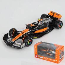 Burago 1/43 2023 McLaren F1 MCL60 鉻漆 #4 Lando Norris #81 Os – F1 賽車模型 - MCL60 #4 - 查看 2