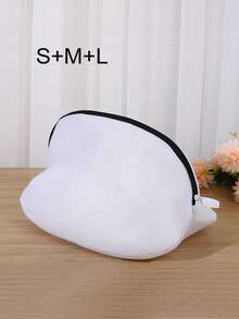 Mesh Shoe Bag With Zipper, Suitable For Washing Machine, Travel Clothing Storage Bag, Household Shoe Washing Bag, Specialized Filter Anti-Deformation Laundry Bag For Shoes, Shoe Accessories, Shoe Storage, Shoe Box, Shoe Organizer Bag, Shoe Bag, Room Miscellaneous Storage Bag, Travel Storage Bag, Drawstring Shoe Bag, Shoe Cover, Portable Dust-Proof Bag, Unisex, Travel Essential, Cruise Essential, Vacation Essential - Black and White - View 15