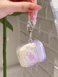 Casing Pelindung Earphone Apple Pods 4 Motif Tie-Dye Anggur, Casing Pelindung Pods Pro 3 Baru, Casing Earphone Generasi ke-3, Versi Peredam Kebisingan Generasi ke-2 dan ke-3, Casing Gaya INS Korea Lucu Generasi ke-3 dan ke-4 - Mauve Purple - View 3