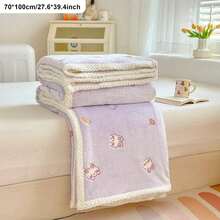 1pc 70x100cm Baby Blanket, Cute Cartoon Pattern, Suitable For All Seasons, Soft & Comfortable, Newborn Gift, Essential For Baby Room - Multicolor - View 13