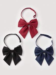 1pc Solid Color Elegant Bow Tie Collar Valentine Day Men Necktie - Solid Color - View 10