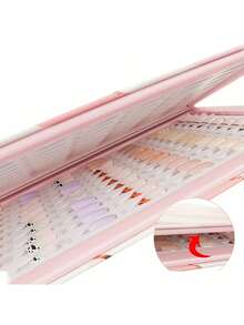 Reusable Nail Color Sample Book, Transparent Color Display, Multi-Slot Nail Tip Storage Box, Home Nail Salon Display Tool - Multicolor - View 6