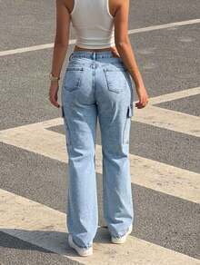 Women Jeans - Light Blue - View 5