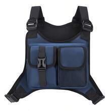 NYXIA Tas Dada Taktis Outdoor Pria, Tas Selempang, Rompi Multifungsi, Rompi Lari Olahraga, Tas Sepeda dengan Strip Reflektif - MultiWarna - View 15