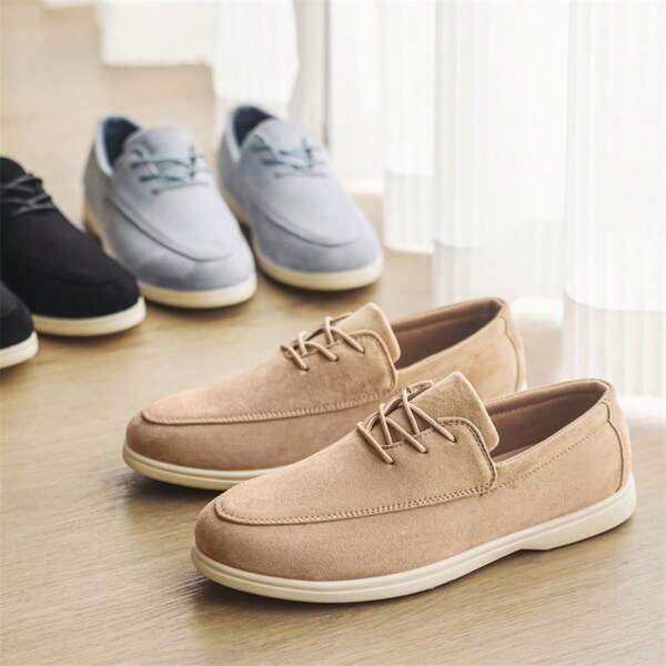 Sepatu Kasual Ukuran Besar Terbaru untuk Pria, Sepatu Pria Serbaguna, Sepatu Formal Minimalis Bernapas untuk Sehari-hari