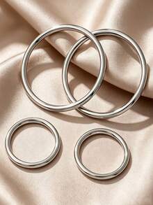 1/4pcs Multi-Size Metal O-Ring Buttons, T-Shirt Twist Fixing Rings, Shirt Hem Decorative Rings, Dress Waist Styling Buckles, Daily Clothing Modification Accessories - Multiple Colors - View 15