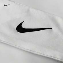 Nike 運動髮帶 封閉式髮帶 快乾吸汗 健身籃球網球 白色 - 非開放 白色 速乾材質 - 查看 2