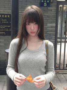 YCYC Autumn/Winter Classic Versatile Elegant Solid Color Long Sleeve Pullover Top - Grey - View 3