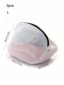 Mesh Shoe Bag With Zipper, Suitable For Washing Machine, Travel Clothing Storage Bag, Household Shoe Washing Bag, Specialized Filter Anti-Deformation Laundry Bag For Shoes, Shoe Accessories, Shoe Storage, Shoe Box, Shoe Organizer Bag, Shoe Bag, Room Miscellaneous Storage Bag, Travel Storage Bag, Drawstring Shoe Bag, Shoe Cover, Portable Dust-Proof Bag, Unisex, Travel Essential, Cruise Essential, Vacation Essential - Black and White - View 13