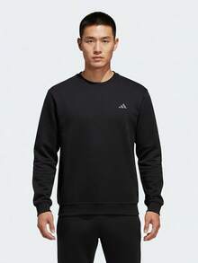 Adidas 男士 TH MH SWT 針織套頭運動衫 KR2507 - 黑色 - 查看 2