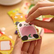8 Pads Sticky Notes Animal Sticky Notes Removable Self-Stick Notes Novelty Cartoon Sticky Notes Pad Set For School Home Office Memo Pupils Students' Gifts - one-size - View 5