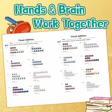 Children's Visual Addition Activity Book, Picture Counting And Basic Math Practice Workbook, Number Recognition, Addition Exercises, Colorful Objects, Early Math Learning, Suitable For Home Education, Classroom And Screen-Free Learning - Children's Book - View 4