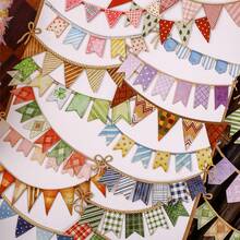 16pcs/Bag Ribbon Series Sticker Set, Creative Scrapbooking Base Material, Suitable For Office Journal, Greeting Cards, Cup Holder Decoration And Back To School Gifts - Multicolor - View 1