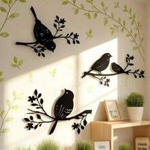 3pcs Rustic Acrylic Wall Hanging Decor, Indoor And Outdoor Hanging Art, Christmas, Halloween, Thanksgiving Holiday Decorations, Suitable For Living Room, Bedroom, Patio, Kitchen | Ideal Gift For Holidays And Birthdays, Perfect Room Decor, - Black - View 6