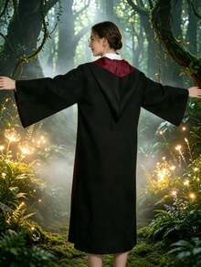 1PC Academy Style Wizard Headmaster Magic Robe Stage Performance Costume, Unisex, Suitable For Ball Party Wear, COSPLAY Role Play Outfit, Perfect For Any Holiday Gift - Multicolor - View 5