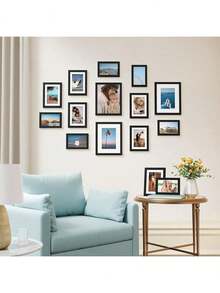 Black Picture Frame Collage Wall Decor, Gallery Wall Set, Engineered Wood & Acrylic, 8x10 5x7 4x6 - 1PC - View 8