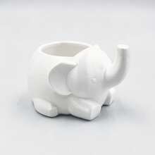 Cute Elephant Shaped Pen Holder Desktop Organizer, Multifunctional Pencil Holder Makeup Brush Storage Box, Cartoon Animal Desktop Decor Stationery Accessory, Suitable For Office, Home, School Scenes - Multicolor - View 10