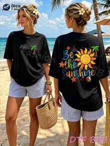 Women T-Shirts - 黑色 - 查看 2