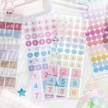 JotBox Colorist's Notebook Sticker Book, Light Vintage Style, Polka Dot, Highlight Marker, Star, Basic Scrapbook Material Stickers - Colorist's Notes - View 9