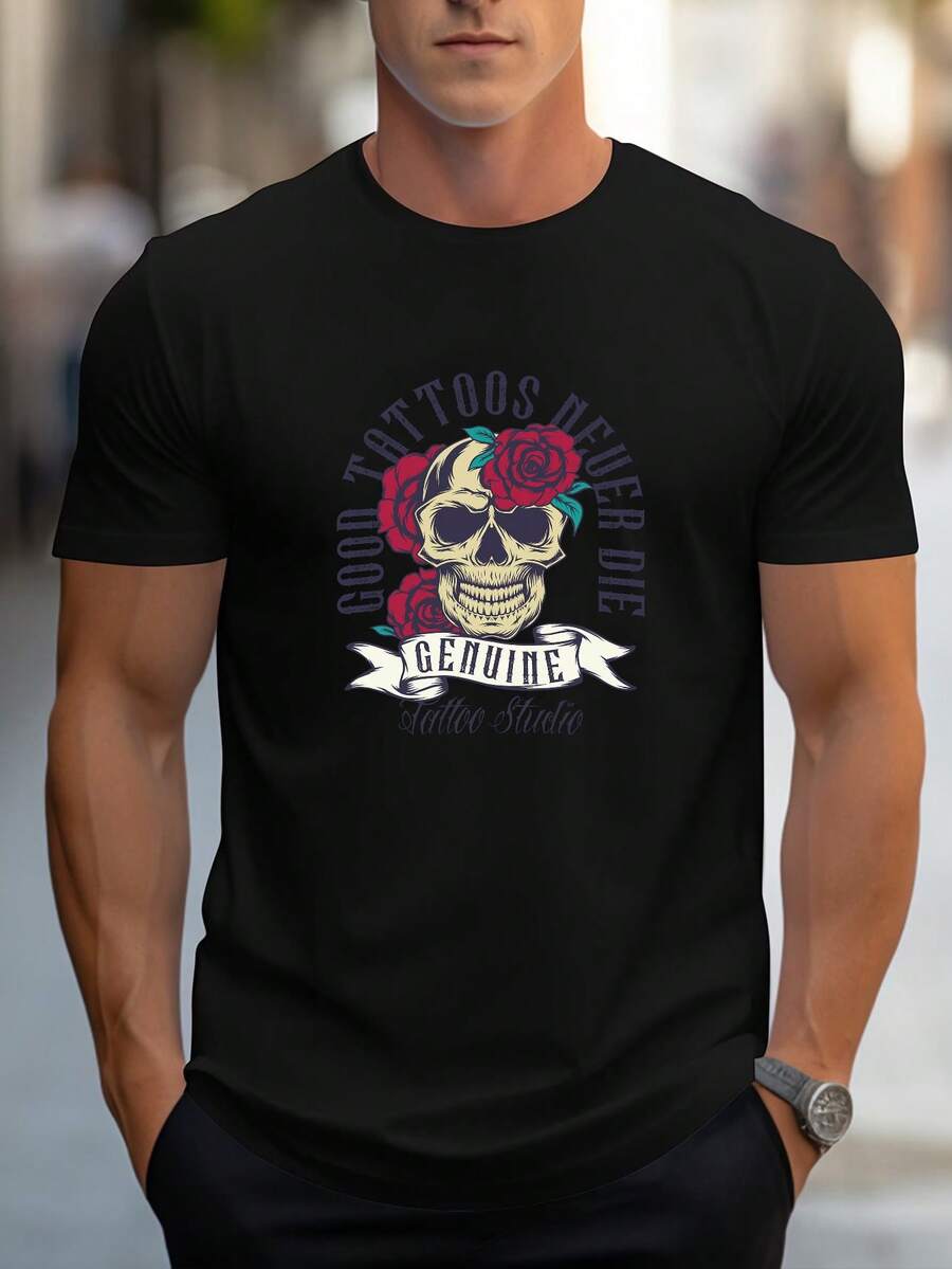 Camisetas de hombre - Negro - Ver 1