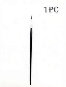 3/1pc Right Angle Eyeliner Brush, Delicate Eyeliner & Eyebrow Brush - For Effortless Beautiful Eye Makeup, Fine Tear Groove Concealer Brush, Small Flat Head Nasolabial Fold Lip Brush, Concealer Pen, Detail Makeup Brush, Beauty Tool - Black - View 9