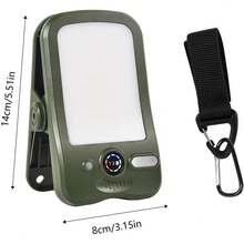 Clip-On Solar Light Outdoor, USB Rechargeable Solar Camping Light, RV Exterior Light, With Digital Display, 60LED, 3 Brightness Modes Solar Tent Light, Suitable For Fence, Yard, Camping, Backpacking, Hiking, Outdoor Use - Solar Clip-on Camping Light - View 12
