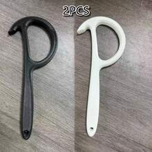 1 pieza Abrelatas manual, mango antideslizante, estructura de plástico y agarre fácil, herramienta abrelatas de cocina, accesorios de cocina y comedor - Ver 15