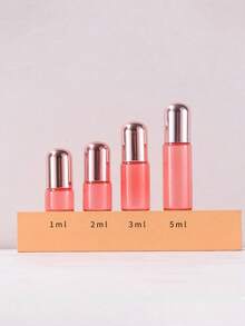 4/8pcs Mini Roller Ball Perfume Bottles - Portable Refillable, 1/2/3/5ml Rose Gold Roller Glass Bottles, Clear Glass Bottles Suitable For Essential Oils, Perfume, Portable Makeup Tools, Perfect For Travel And Essential Oils, Travel Bottle Set - Multicolor - View 8