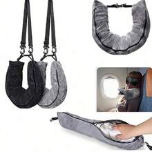 Unfilled Soft Plush Travel Pillow, Can Be Used As Storage Travel Pillow, Suitable For Travel, Travel Essential, Vacation Accessory, Portable, Suitable For School Use. - Multicolor - View 7
