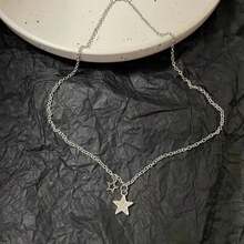Galaxy Pendant Necklace For Women Egirls Y2K Cool Clavicle Chain Fashion Party Gift - Multicolor - View 4