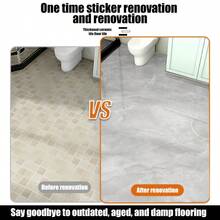 ucdfi 10/22/30 Pieces Of Imitation Ceramic Tile Floor Stickers, Easy To Clean, Suitable For Room Decor Bathroom Floor Tile Stickers,For Kitchen, Bedroom, Office, Studio, Vinyl Wallpaper Peel And Stick Can Be Removed At Will Kitchen Decor Halloween Decor - Piece By Piece - View 11