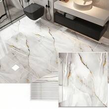 ucdfi 10/22/30 Pieces Of Imitation Ceramic Tile Floor Stickers, Easy To Clean, Suitable For Room Decor Bathroom Floor Tile Stickers,For Kitchen, Bedroom, Office, Studio, Vinyl Wallpaper Peel And Stick Can Be Removed At Will Kitchen Decor Halloween Decor - Piece By Piece - View 13