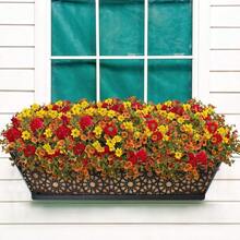 4 Pack Window Box With Coco Liner 24 Inch | Metal Heavy Duty Window Flower Boxes Railing Planter For Windowsil Deck Fence Porch Balcony Patio Outdoor Lawn - 4 + 24 Inch - View 7