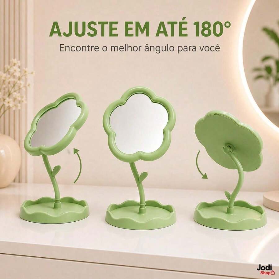 Mirrors - vert et petite fleur - Voir 1