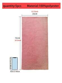 1pc/5pcs/8pcs Quick-Dry (Lightweight) Small Towels, High Absorbency Hand Towel Set, Lightweight Super Soft Fiber Material, Bathroom Hand Towels, Solid Colors, Soft & Comfortable, Multipurpose For Bathroom & Kitchen (34*75cm/13.8*29.5Inch, Assorted Colors) - Multicolor - View 22