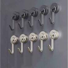1/5/10pcs Magnetic Hooks 180° Swivel Heavy Duty Magnetic Hook, Magnetic Hooks, Suitable For Boats And Home Kitchen Hooks, Storage For Various Gadgets, Punch-Free Magnetic Hooks - View 1