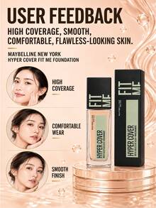 Maybelline Base de Maquillaje Personalizada Versión Impecable 202, Tamaño Completo 30ml, Muestra 18ml, Textura Ligera & Adherente, Alta Cobertura, Larga Duración, Resistente a la Opacidad - Base de maquillaje personalizada impecable 202 - Ver 10