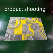 1 pieza Alfombra moderna con patrón geométrico abstracto de curvas, con formas geométricas curvas entrelazadas en gris, amarillo y blanco, alfombra contemporánea creativa, adecuada para sala de estar, dormitorio, cocina, estudio, entrada, lavandería, regalo de decoración del hogar; Alfombra para sala de estar: Alfombra para sala de estar, Alfombra, Alfombra de área para sala de estar, Alfombra pequeña de área, Tapete, Decoración del hogar, Alfombra grande para sala de estar, Decoración del hogar para sala de estar, Decoración de habitación, Alfombra lavable - Multicolor - Ver 5