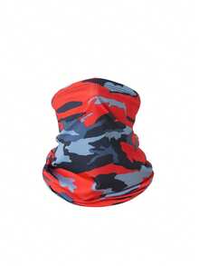 1pc Unisex Camouflage Print Sun Protection Neck Gaiter Face Mask, Breathable Outdoor Fishing Cycling Commuting Multi-Use Face Mask - Multicolor - View 19