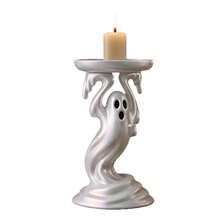5pcs Creative Halloween Ghost Candle Holder Resin Craft Ornaments Holiday Atmosphere Scene Desktop Decor - Multicolor - View 6