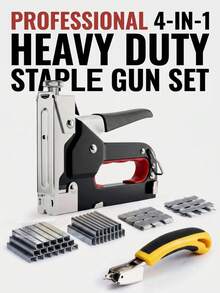 1/2/3set, 4-In-1 Multi-Function Heavy Duty Nail Gun, Adjustable Force Fast Nailer, Labor-Saving Durable Manual Stapler - Adjustable Force, Fast Nailing, Long-Lasting, Time-Saving, Suitable For Home Repair, Woodworking, Gardening, School Crafts, Office Document Binding, Daily Workshop Operations. Heavy Duty Labor-Saving Multi-Function Men's Tool, 4-In-1 Durable Home Tool, Adjustable Force Efficient Work Tool, Fast Nailing Portable Gardening Tool, Labor-Saving Convenient School Supplies, Multi-Function Time-Saving Office Binding Supplies - Multicolor - View 2
