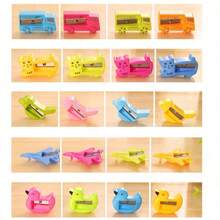 18PCS Creative Cartoon Animal Pencil Sharpeners - Random Style - Colorful Portable Mini Handheld Pencil Cutter, Suitable For Party Favors, Classroom Rewards And School Supplies - A - View 9