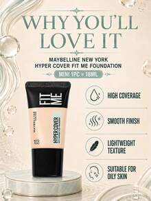 Maybelline 美寶琳客製化粉底液完美版 103，試用裝 18ml*2件，輕盈貼膚質地，高遮瑕，持久，抗暗沉，粉1號白色 - 查看 7