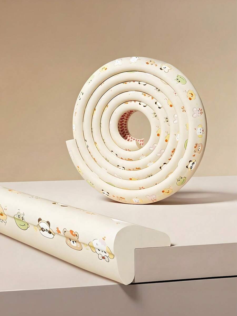 2m Long Baby Anti-Collision Strip/Cloud-Shaped Foam Elastic Material, Cartoon Pattern, Freely Cuttable, Self-Adhesive, Easy To Use After Peeling, No Residue. Table Corner Protection Anti-Collision Furniture Protector/Newborn Essential (Keep Surface Dust-Free And Water-Free Before Pasting/Press And Fix For 24 Hours)